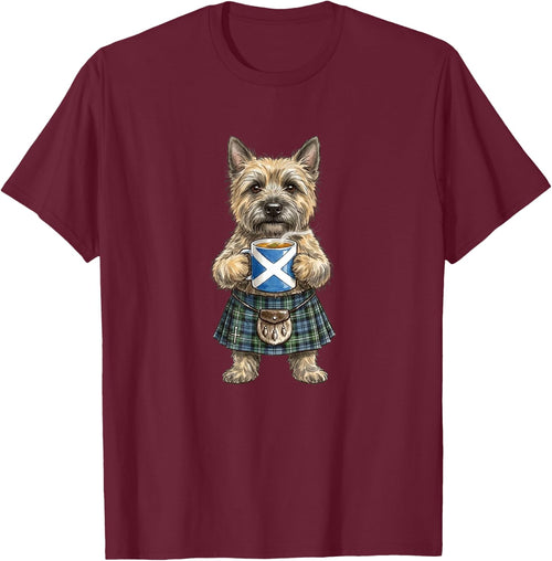 süß lustig Cairn Terrier Hund Tasse Kaffee Schottland Flagge