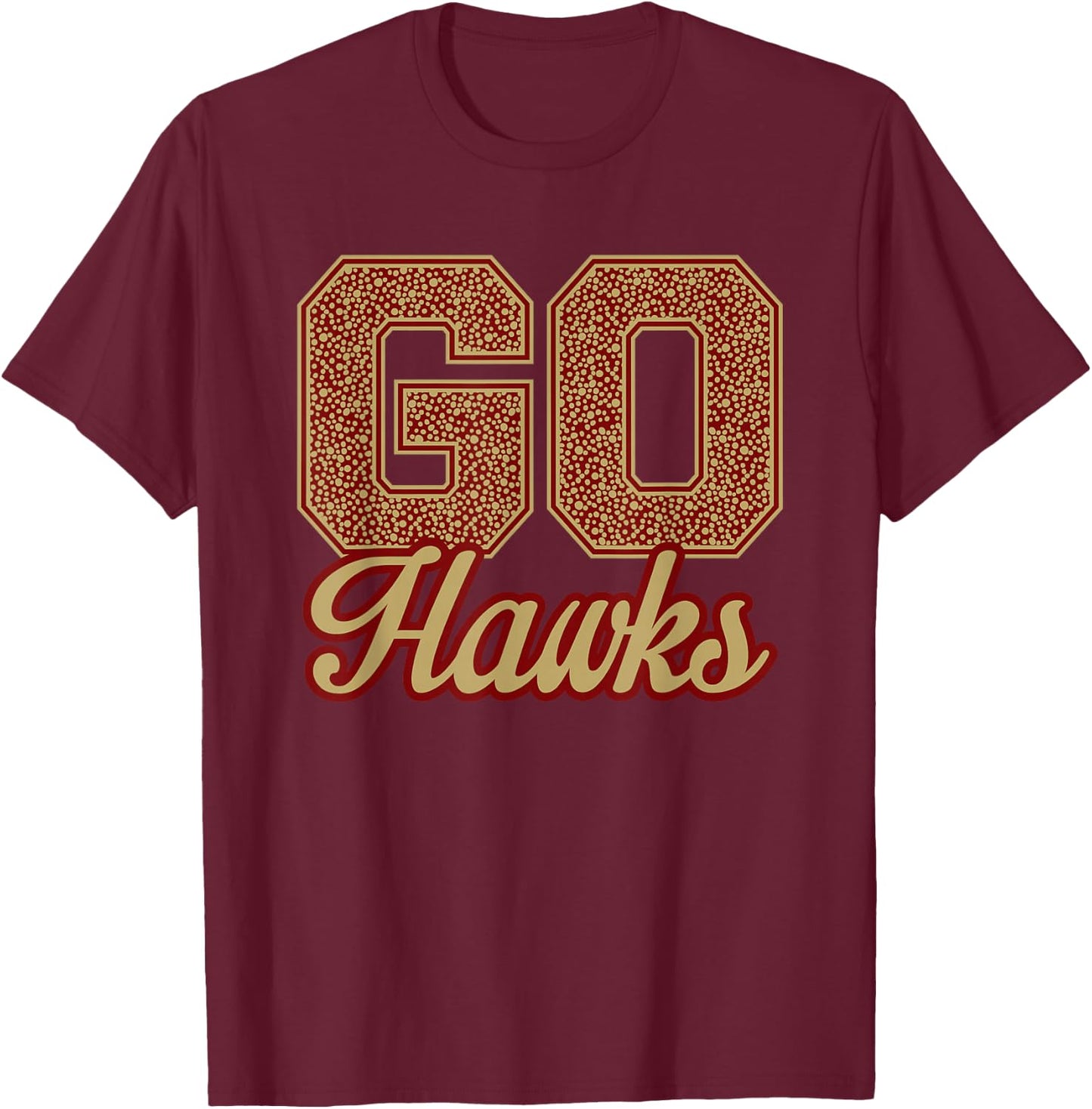 Mill Creek Hawks GO! School Pride T-Shirt - T-Shirt | Maroon