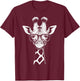 Cool Giraffe Graphic Casual Summer Funny Cute Animal Lover T-Shirt - T-Shirt | Maroon