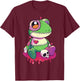 Pastel Goth Kawaii Cute Creepy Voodoo Doll Frog T-Shirt - T-Shirt | Maroon