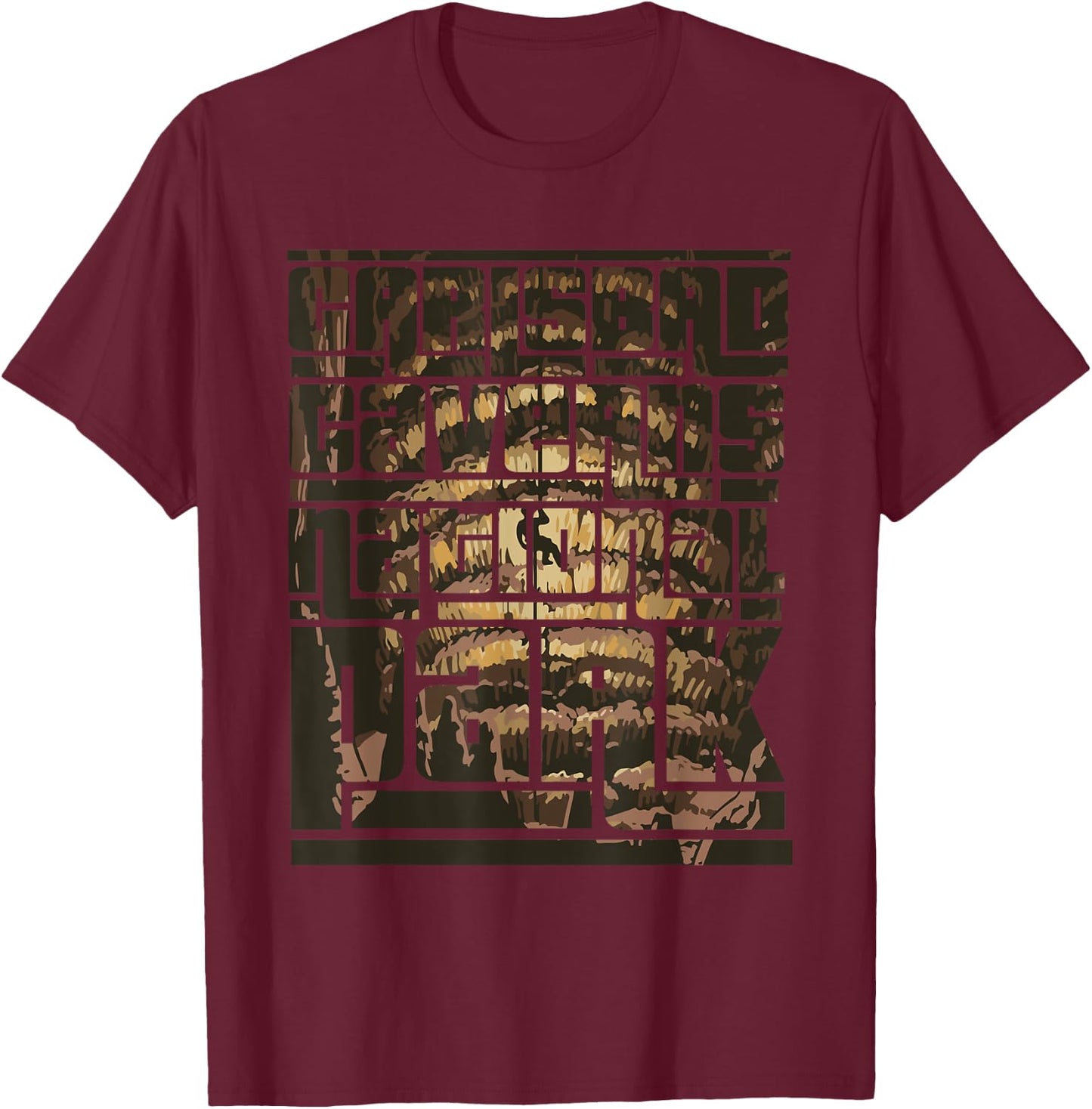 Carlsbad Caverns National Park Souvenir Cave New Mexico T-Shirt - T-Shirt | Maroon