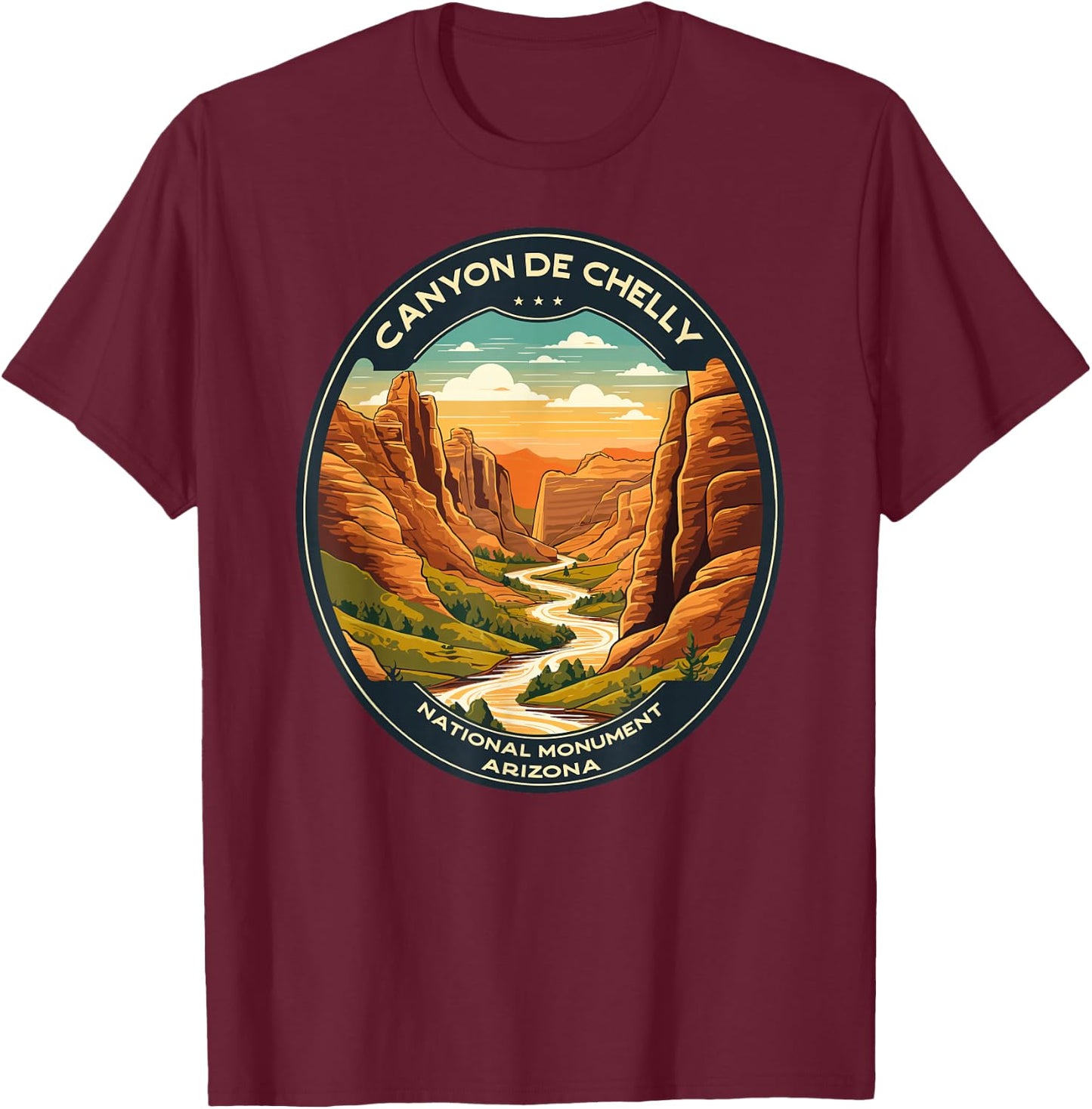 Canyon de Chelly National Monument Arizona T-Shirt - T-Shirt | Maroon