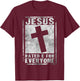 Jesus Rated E For Everyone Cool Christian Cross Testimony T-Shirt - T-Shirt | Maroon