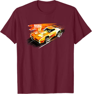 Kids Rocket League Dominus Fire Kids , Blue, 2 T-Shirt - T-Shirt | Maroon