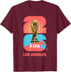 FIFA World CUP26 Los Angeles Trophée Couleur T-Shirt - T-Shirt | Maroon
