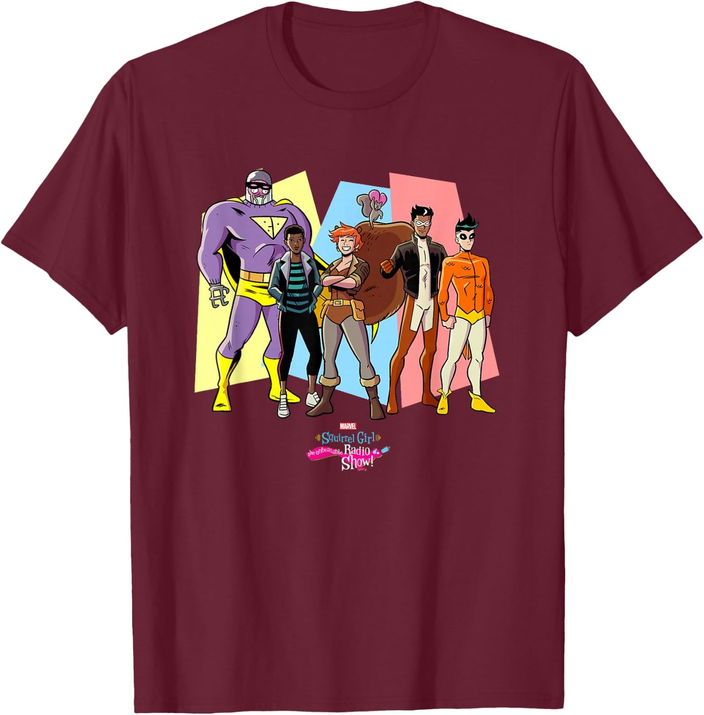 Marvel Squirrel Girl the Unbeatable Radio Show T-Shirt - T-Shirt | Maroon