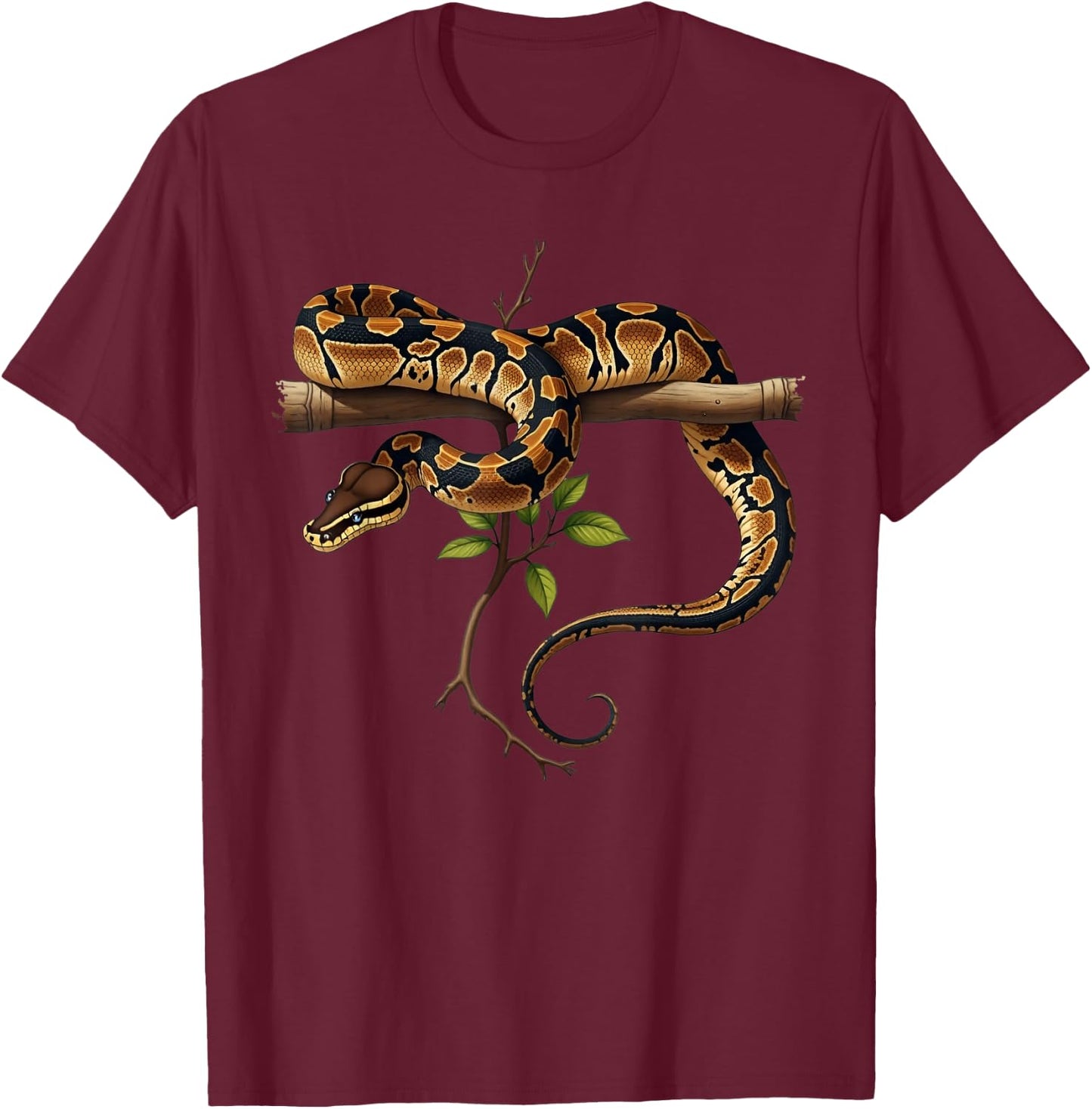 Ball Python Lover Reptile Keeper Snake Owner T-Shirt - T-Shirt | Maroon