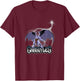 Disney Gargoyles Goliath Epically Rising Under The Thunder T-Shirt - T-Shirt | Maroon