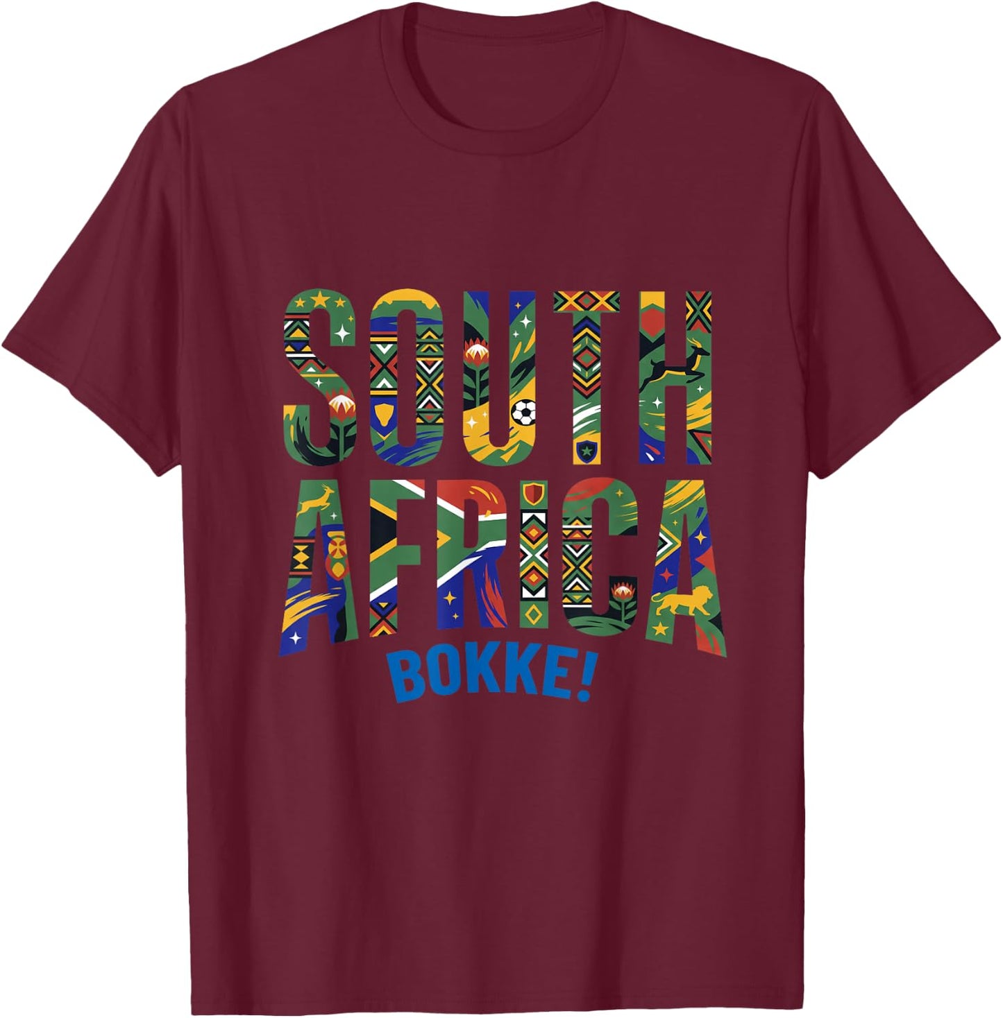 South Africa T-Shirt - T-Shirt | Maroon
