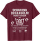 60th Birthday Carpenter's 60th Birthday , black T-Shirt - T-Shirt | Maroon