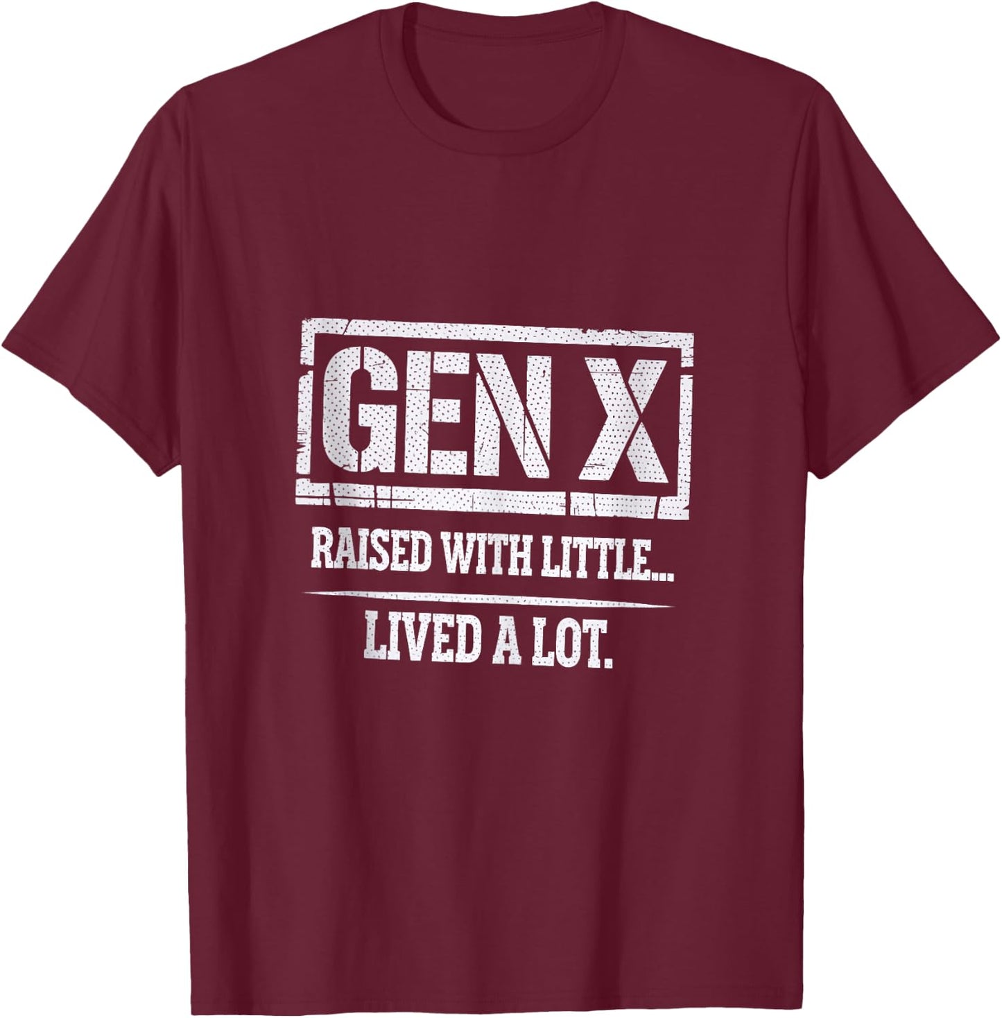 gens Shirt genx gen x Shirts gen x t Shirt Women T-Shirt - T-Shirt | Maroon
