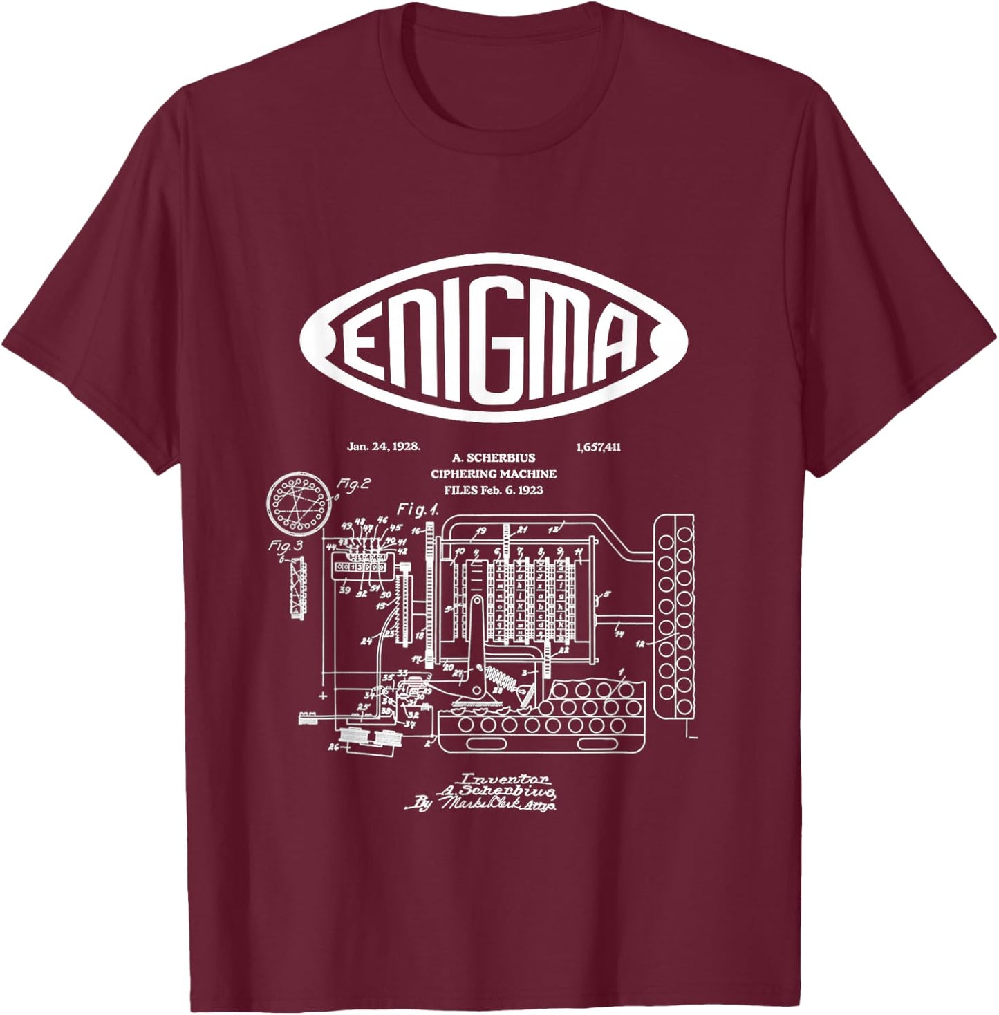 Enigma: the Invention of Enigma T-Shirt - T-Shirt | Maroon