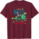 Jurassic World Blue Christmas With Blue The Raptor T-Shirt - T-Shirt | Maroon