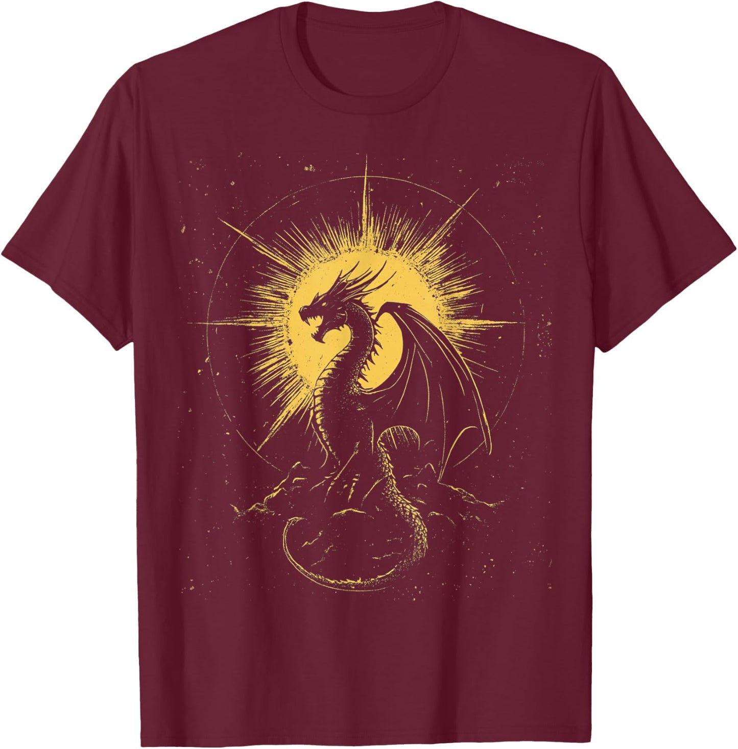 Vintage Dragon T-Shirt - T-Shirt | Maroon