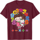 Number day maths day unicorn girl kids costume number day T-Shirt - T-Shirt | Maroon