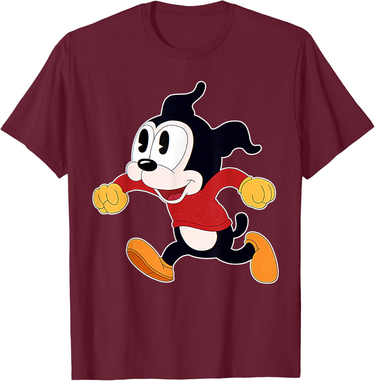 Dog Cartoon Race T-Shirt - T-Shirt | Maroon