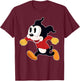 Dog Cartoon Race T-Shirt - T-Shirt | Maroon