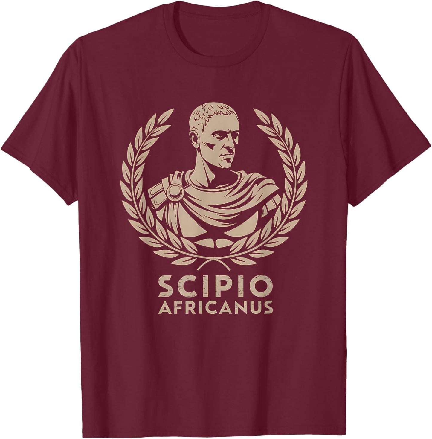 Agema Apparel -Adults Roman History , Black, Small, Short Sleeve, Classic Fit, , Polyester 100% T-Shirt - T-Shirt | Maroon