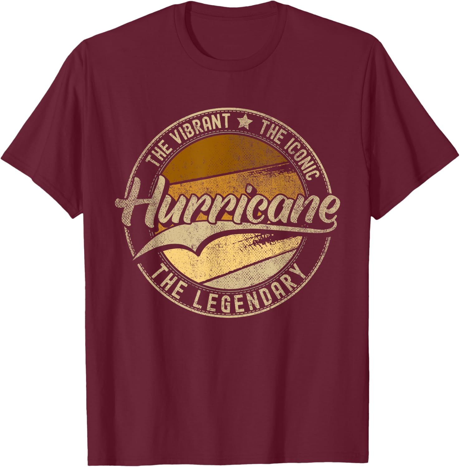 Hurricane UT | Utah | Vintage Distressed T-Shirt - T-Shirt | Maroon