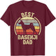 Best Dog Father Dad - Vintage Basenji T-Shirt - T-Shirt | Maroon