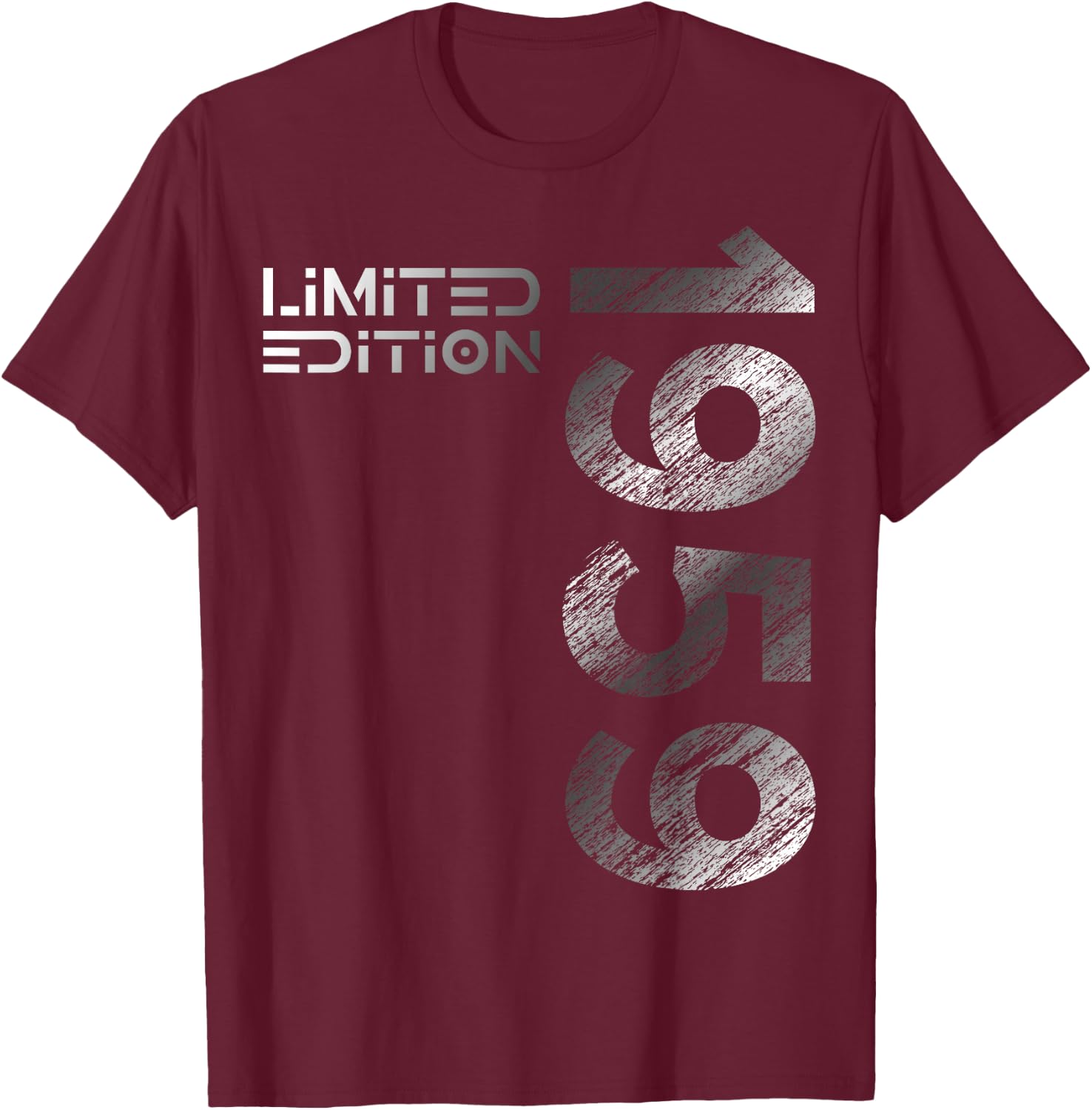 66th Birthday Limited Edition Vintage 1959 Man Woman , black T-Shirt - T-Shirt | Maroon