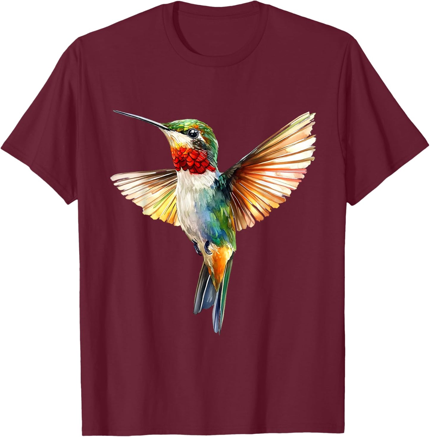 Hummingbird T-Shirt - T-Shirt | Maroon