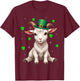 Irish Shamrock Leprechaun Hat Goat St Patrick's Day T-Shirt - T-Shirt | Maroon