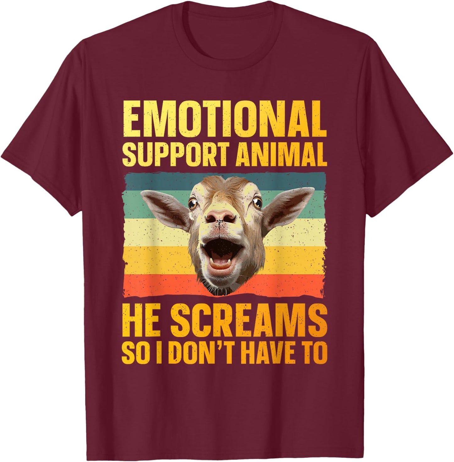 Funny Goat Design Women Goat Themed Pygmy Goat Lover T-Shirt - T-Shirt | Maroon