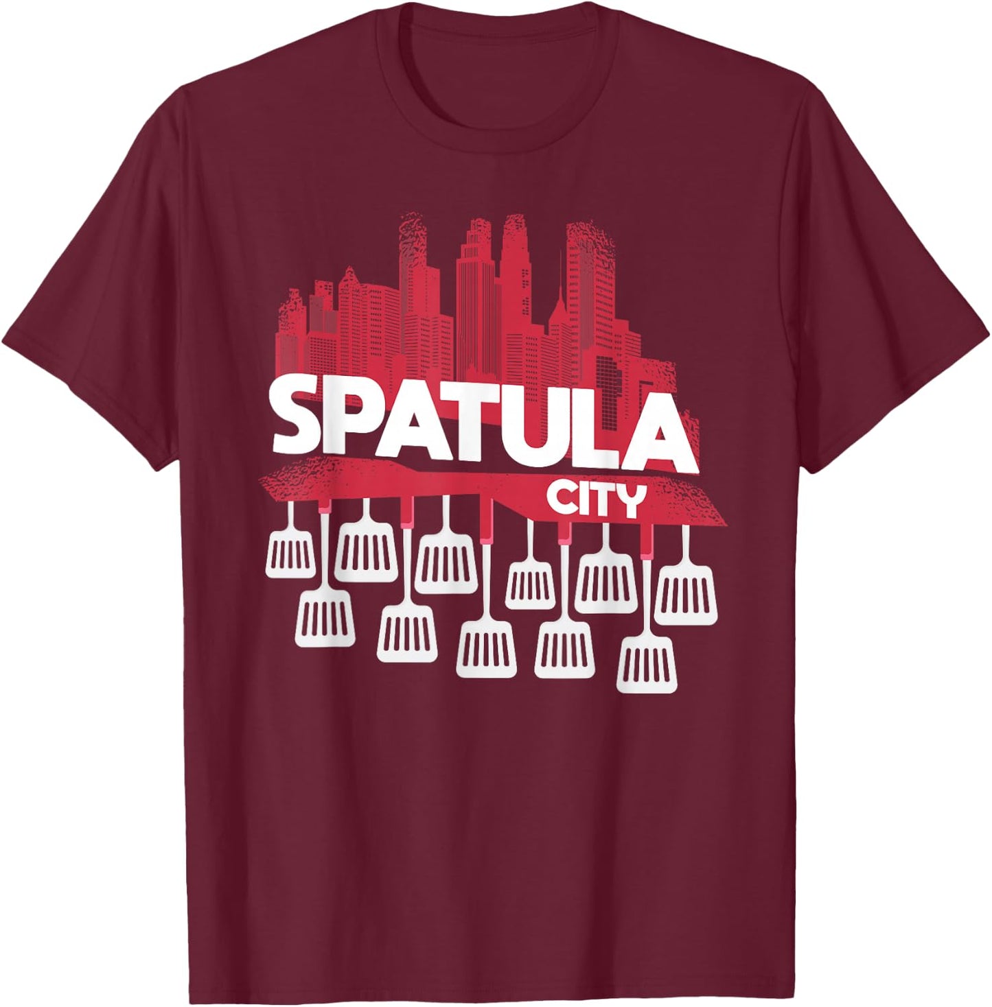 Spatula City T-Shirt - T-Shirt | Maroon