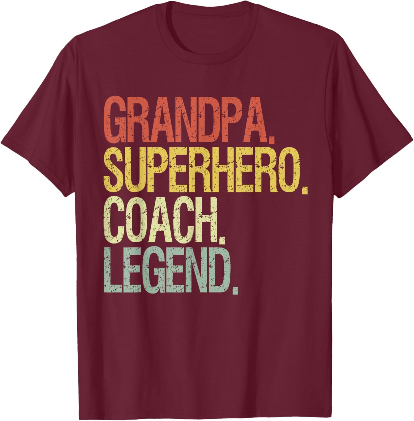 Grandpa coach T-Shirt - T-Shirt | Maroon