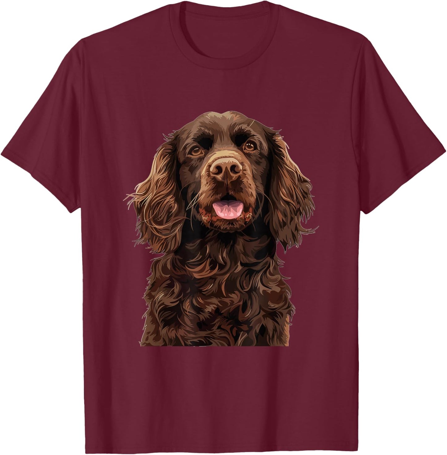 Boykin Spaniel Dog Breed Graphic T-Shirt - T-Shirt | Maroon