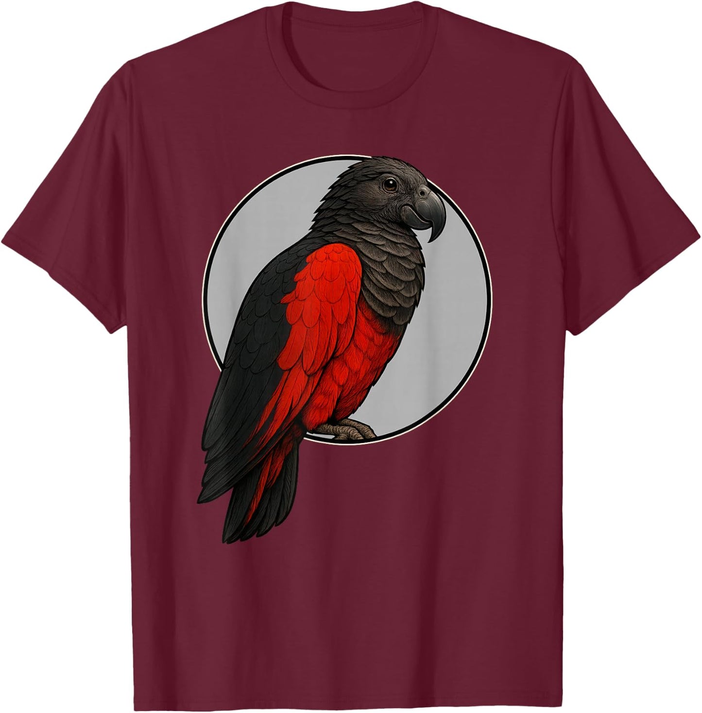 Pesquet´s Parrot Dracula Parrot T-Shirt - T-Shirt | Maroon