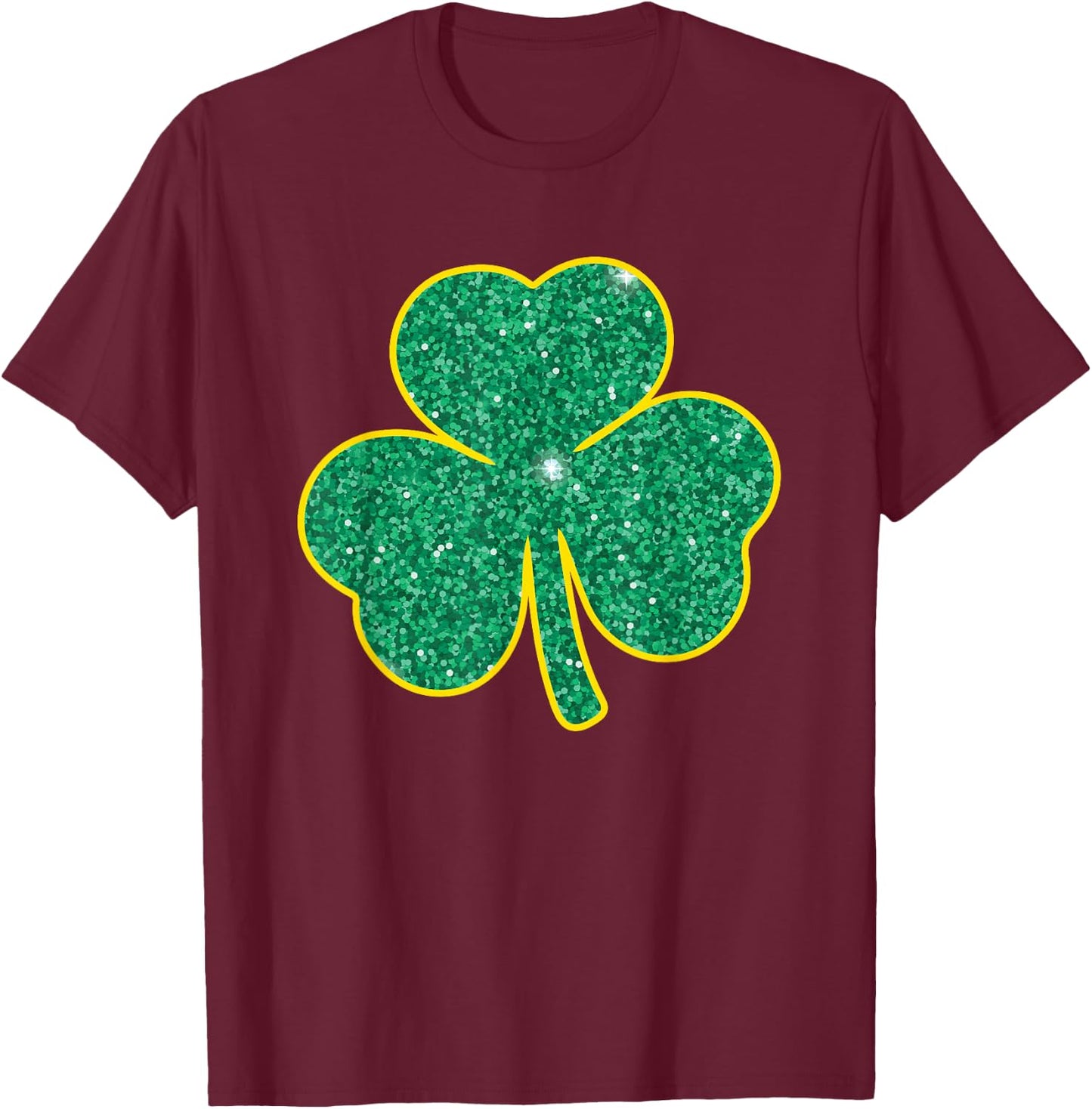 Leprechaun's Pick: Happy St. Patrick's Day Shamrock Paddy , Black, S T-Shirt - T-Shirt | Maroon