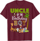 Uncle of The Birthday Boy Wild Zoo Theme Safari Party T-Shirt - T-Shirt | Maroon