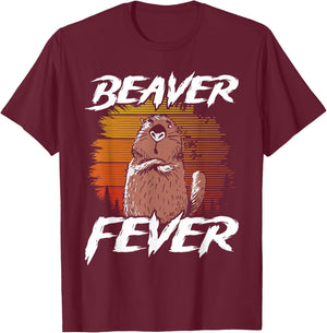 Beaver Fever! T-Shirt - T-Shirt | Maroon
