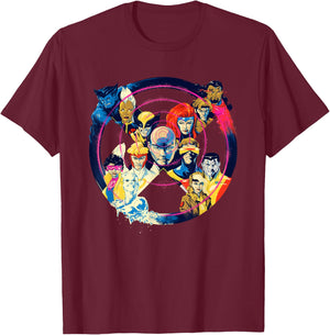Marvel Professor X and the X-Men Team X Symbol Logo T-Shirt - T-Shirt | Maroon