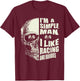 I Am A Simple Man I Like Racing And Boobies Race Car T-Shirt - T-Shirt | Maroon