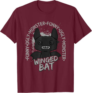 Fuggler Winged Bat Black Originals T-Shirt - T-Shirt | Maroon