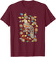 Kalamkari Peacock T-Shirt - T-Shirt | Maroon