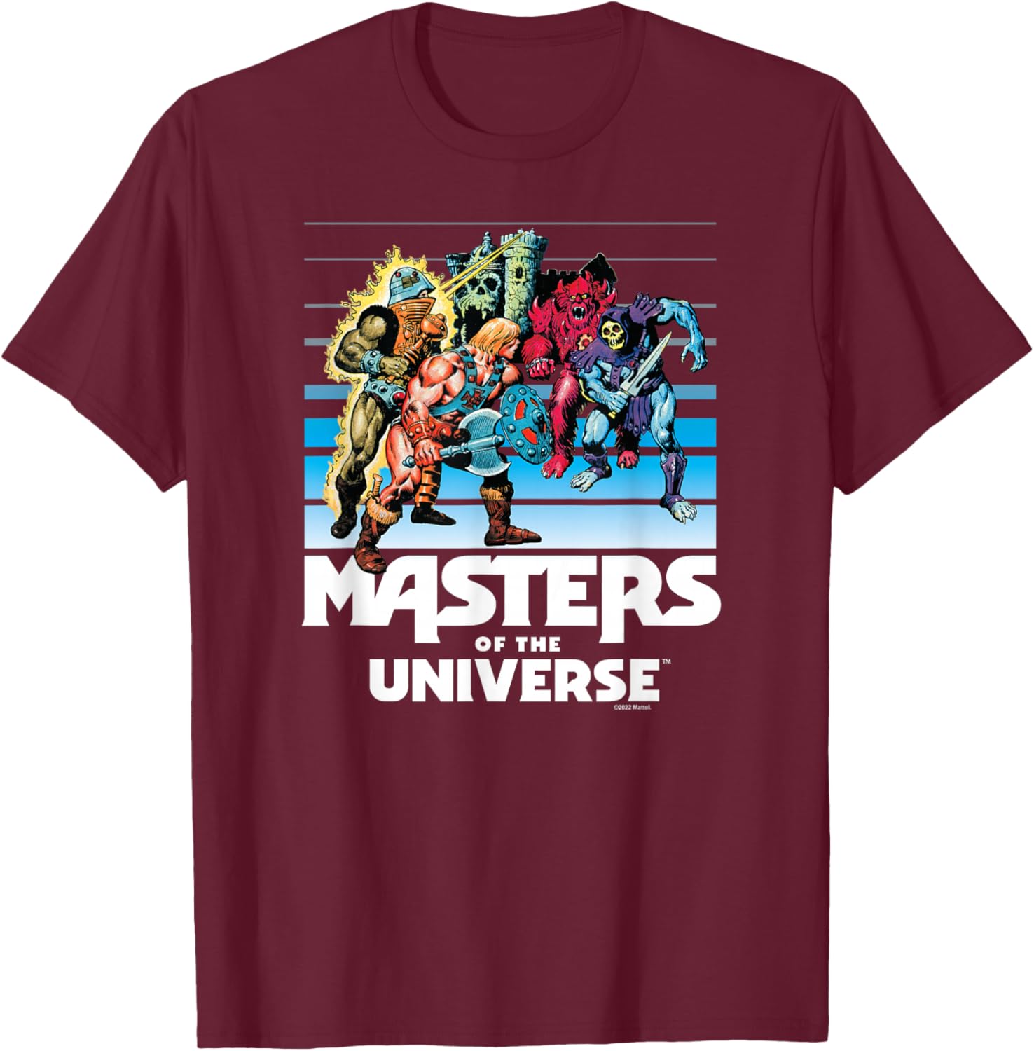 The Masters of the Universe Fade T-Shirt - T-Shirt | Maroon