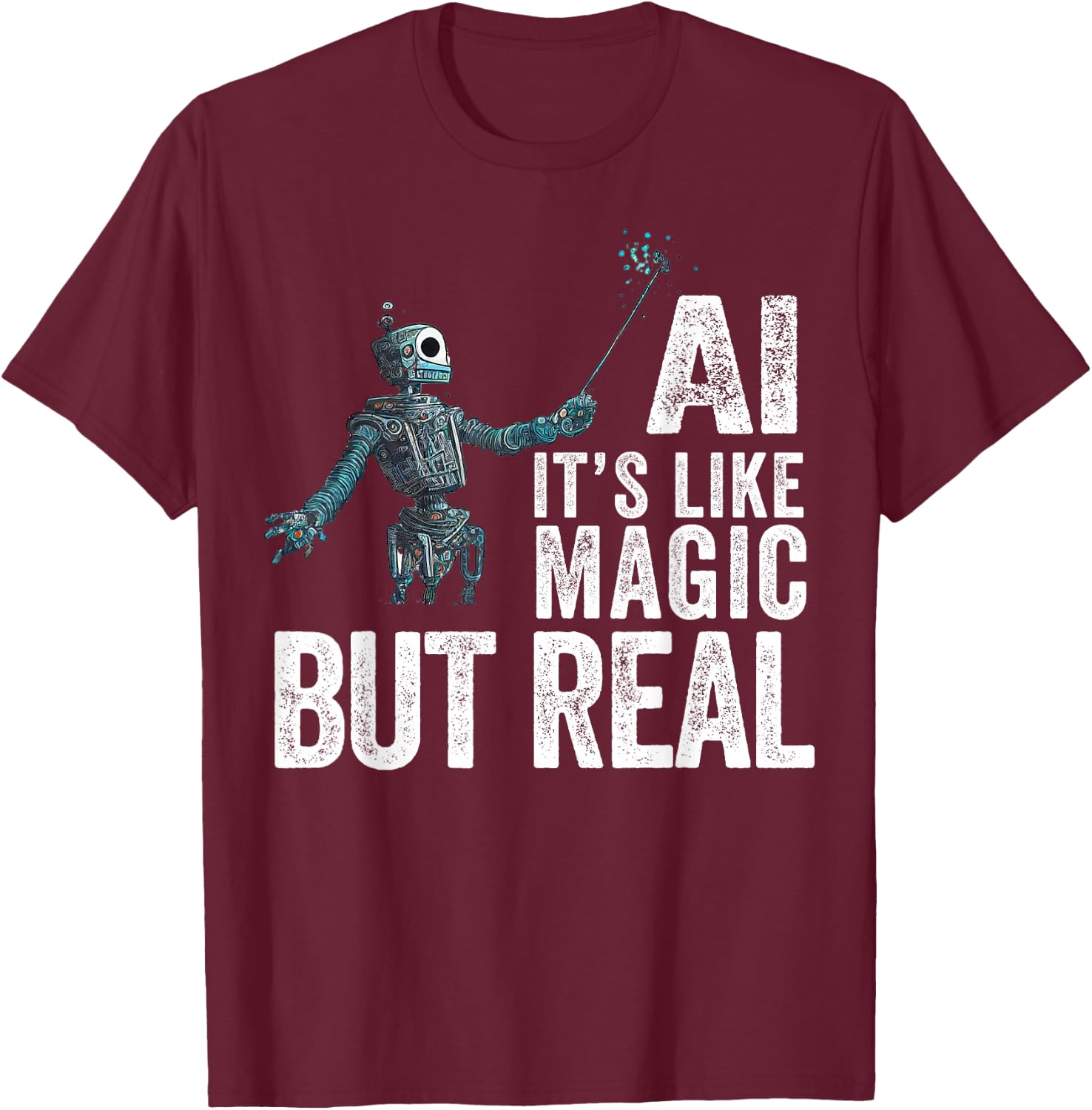 Artificial Intelligence Robot - Funny AI T-Shirt - T-Shirt | Maroon