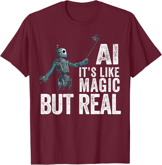 Artificial Intelligence Robot - Funny AI T-Shirt - T-Shirt | Maroon