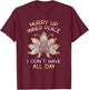Hurry Up Inner Peace I Don't Have All Day Funny Yoga Gift T-Shirt - T-Shirt | Maroon