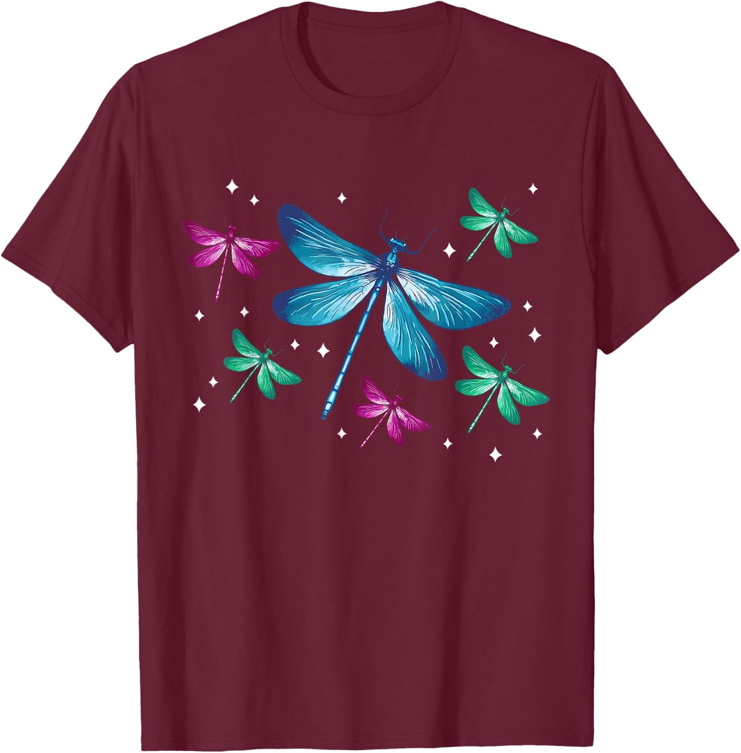 Dragonfly Dragonflies Insects Dragonfly T-Shirt - T-Shirt | Maroon