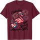 Patriotic Flamingo 250 Years American Spirit USA Apparel T-Shirt - T-Shirt | Maroon