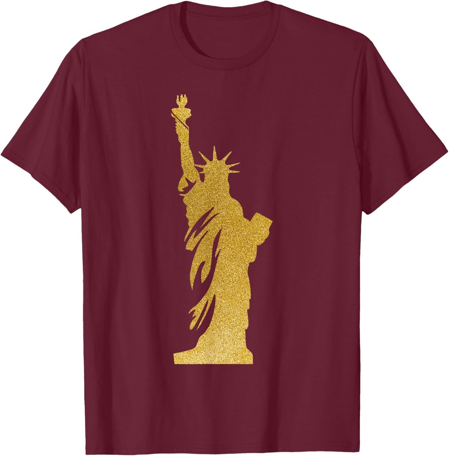 Freiheitsstatue T Shirts New York Merch Die Freiheitsstatue Souvenir New York für Männer, Frauen und Kinder, Schwarz, S T-Shirt - T-Shirt | Maroon