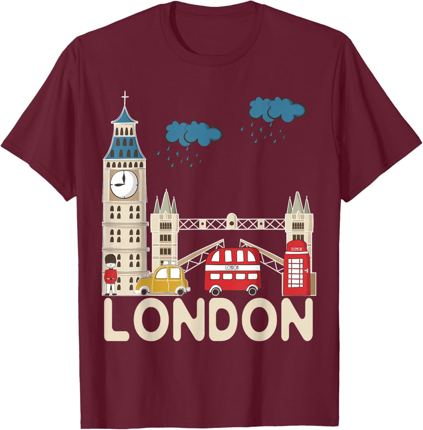 London Souvenir T-Shirt - T-Shirt | Maroon