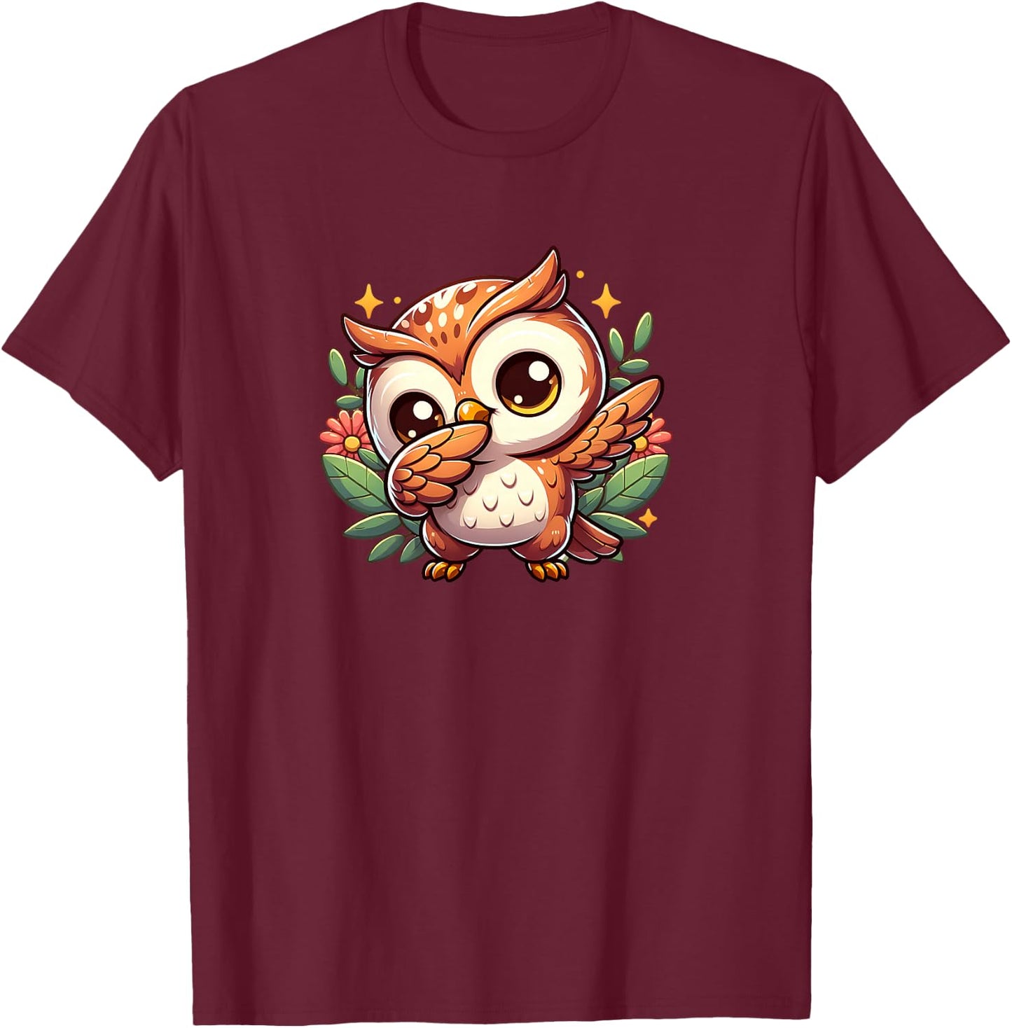 Owl T-Shirt - T-Shirt | Maroon
