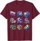 I Love 80s Retro Vintage 80s Style Graphic Women Girl Kids T-Shirt - T-Shirt | Maroon