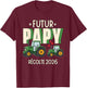 Gift Future Grandpa 2026 Announcement Future Grandpa Farmer T-Shirt - T-Shirt | Maroon